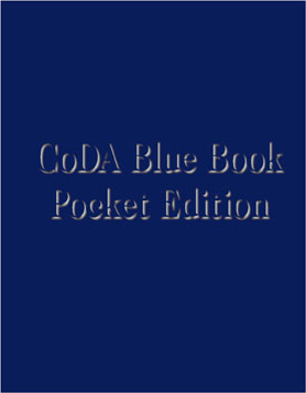 CODA BLUE BOOK - LIVRE BLEU DE CODA